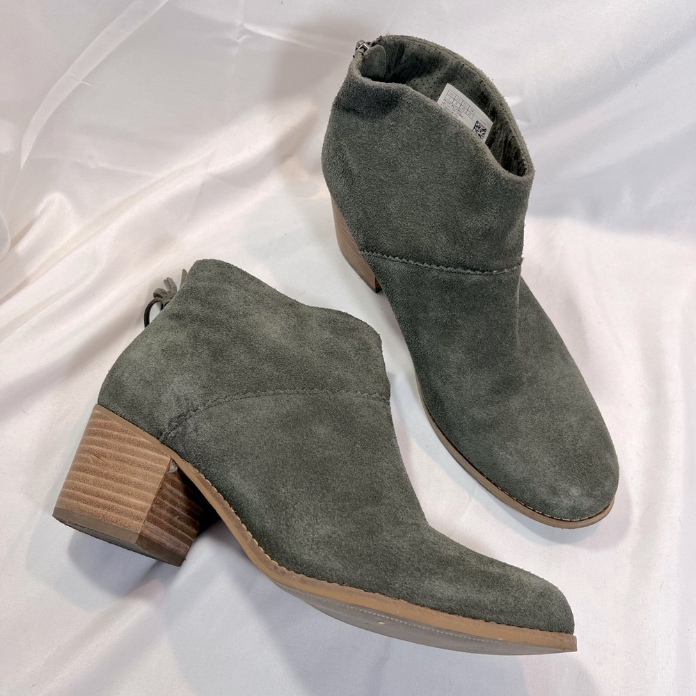 TOMS Heeled Suede Booties